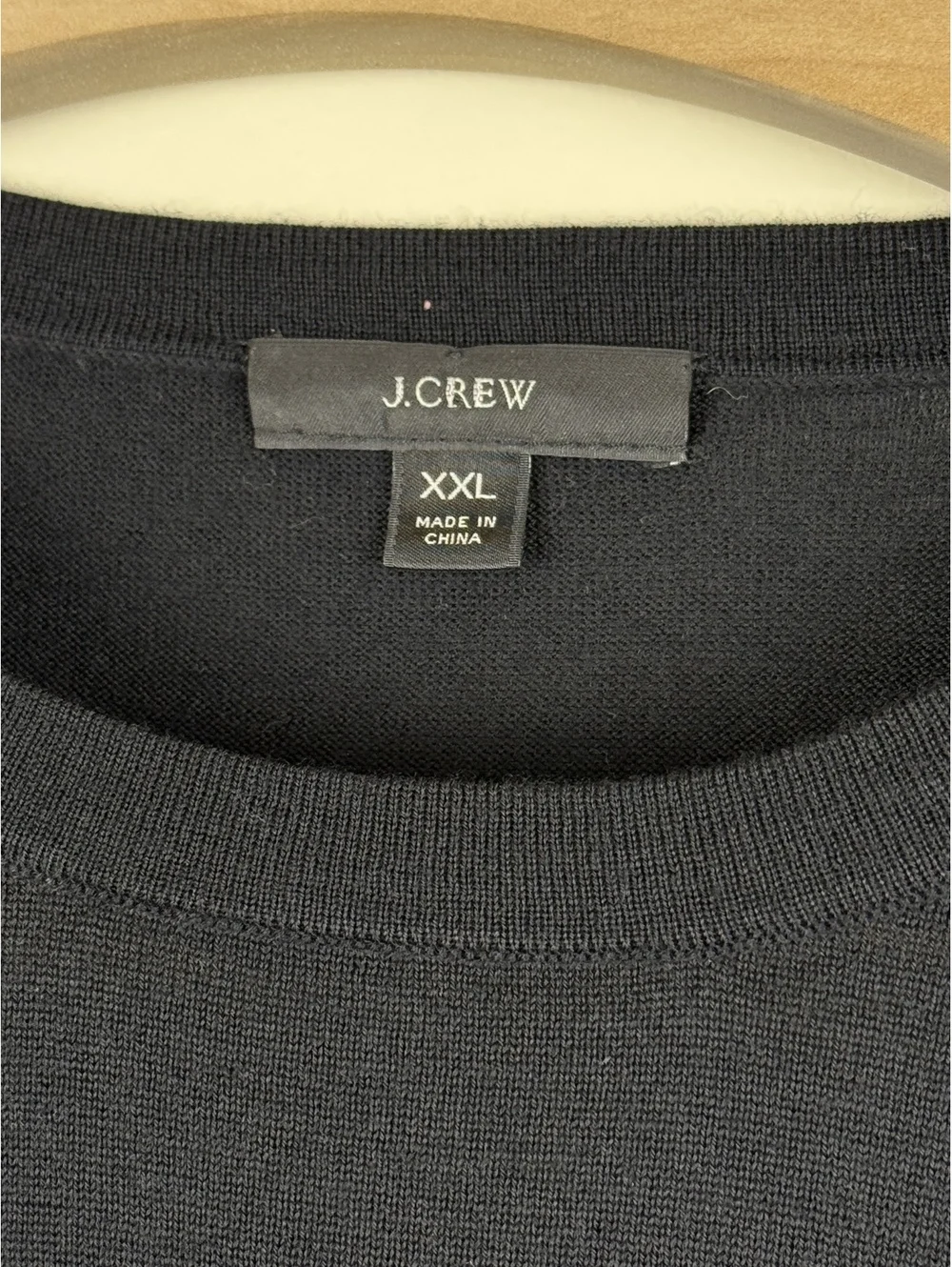 J.Crew Men’s XXL Navy Blue 100% Merino Wool Crewneck Sweater Pullover